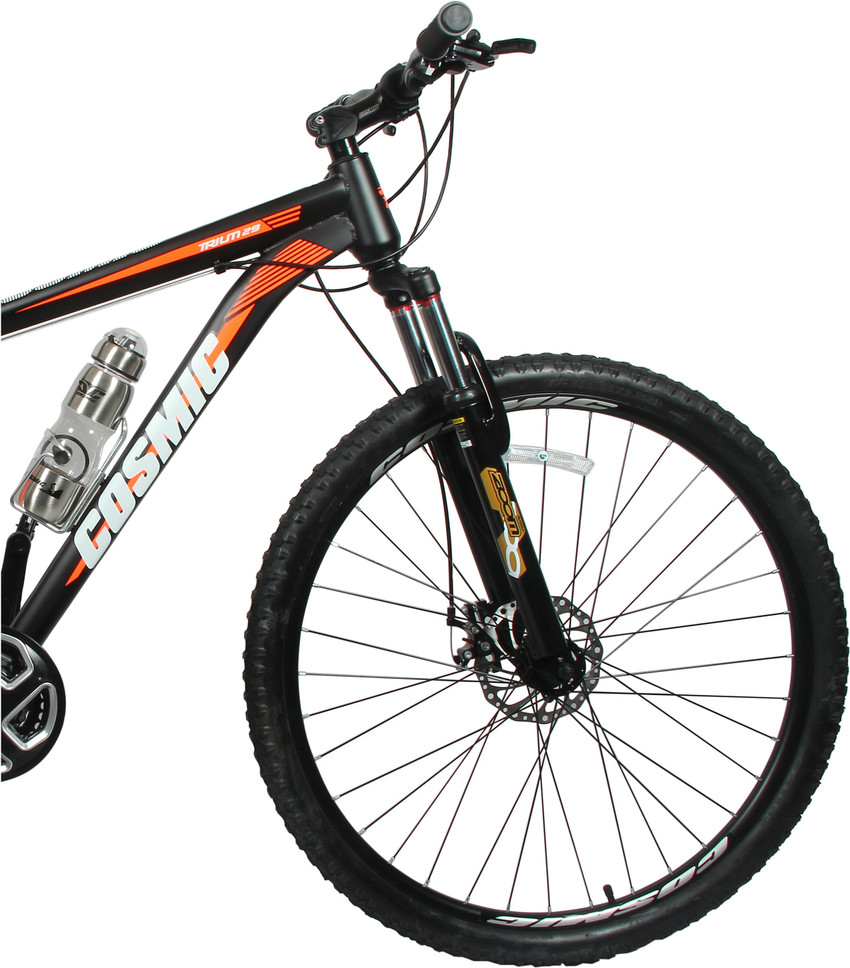 COSMIC TRIUM 27.5 INCH MTB BICYCLE 21 SPEED BLACK ORANGE PREMIUM