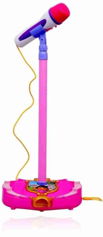 Kids microphone store with stand