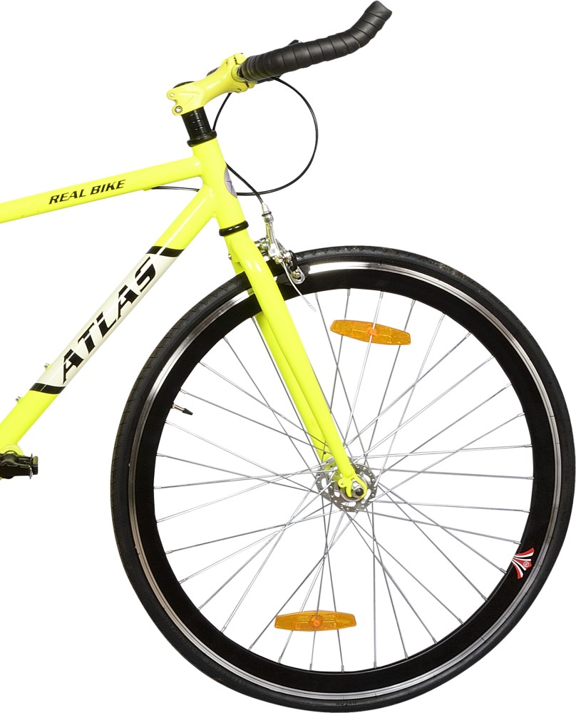 ATLAS Real 26 inches Single Speed Yellow and Black 26 T Road Cycle Price in India