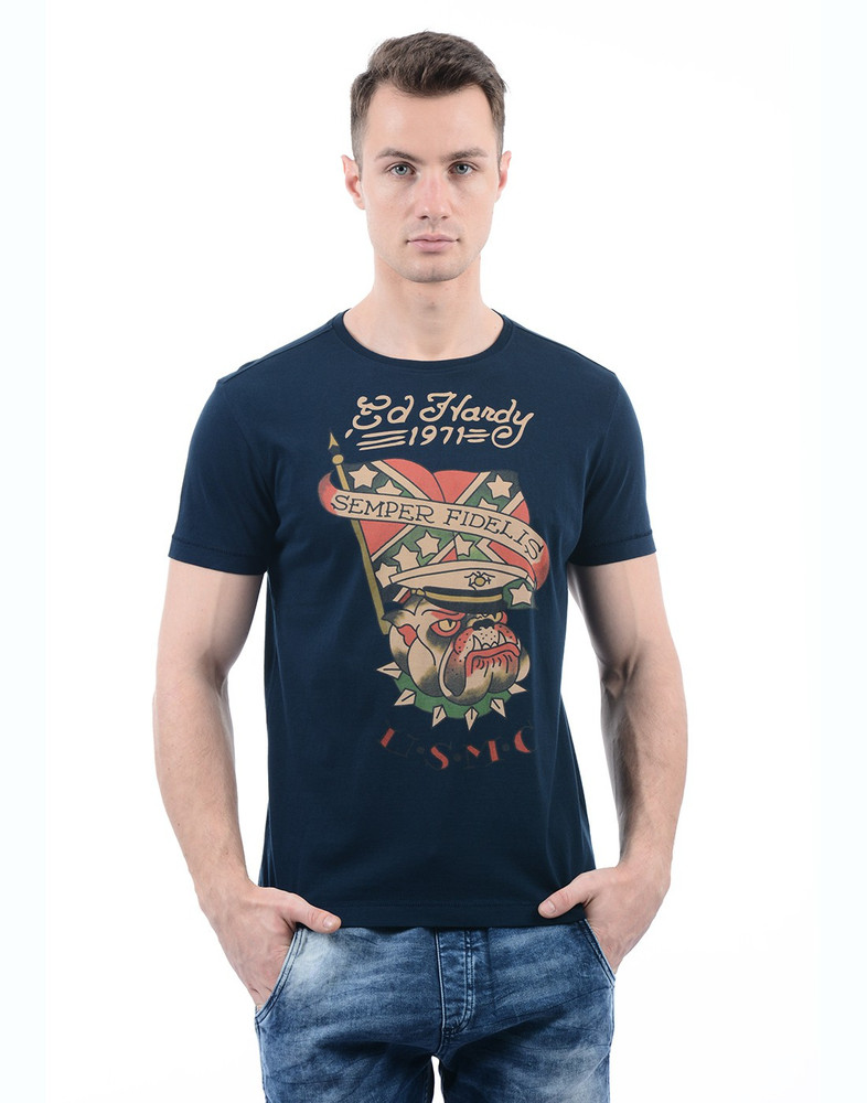 blue ed hardy shirt