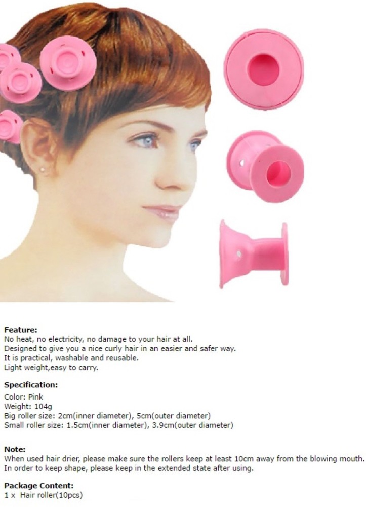 Silicone hair outlet curlers