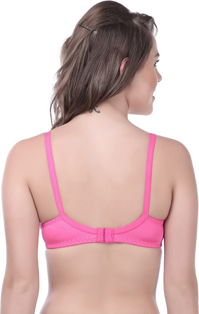 Softline Butterfly Women's Stretch Cotton Wire Free Casual Full Coverage  Bra (Pack of 1054) (1054_Black_40B)