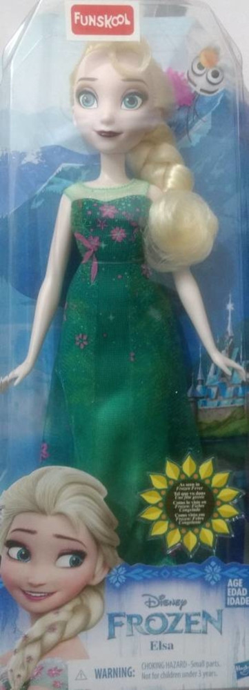 FUNSKOOL Disney Frozen Elsa Doll for 3 yrs 12 inches fashion doll green dress Disney Frozen Elsa Doll for 3 yrs 12 inches fashion doll green dress Buy ELSA toys in India. shop for