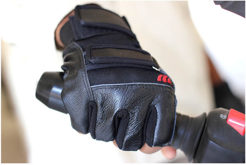 Mens fingerless sales motorcycle gloves