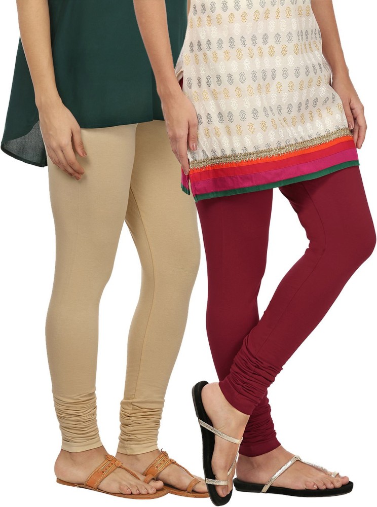 Buy Rupa Softline Women's Cotton Stretch Churidaar Leggings