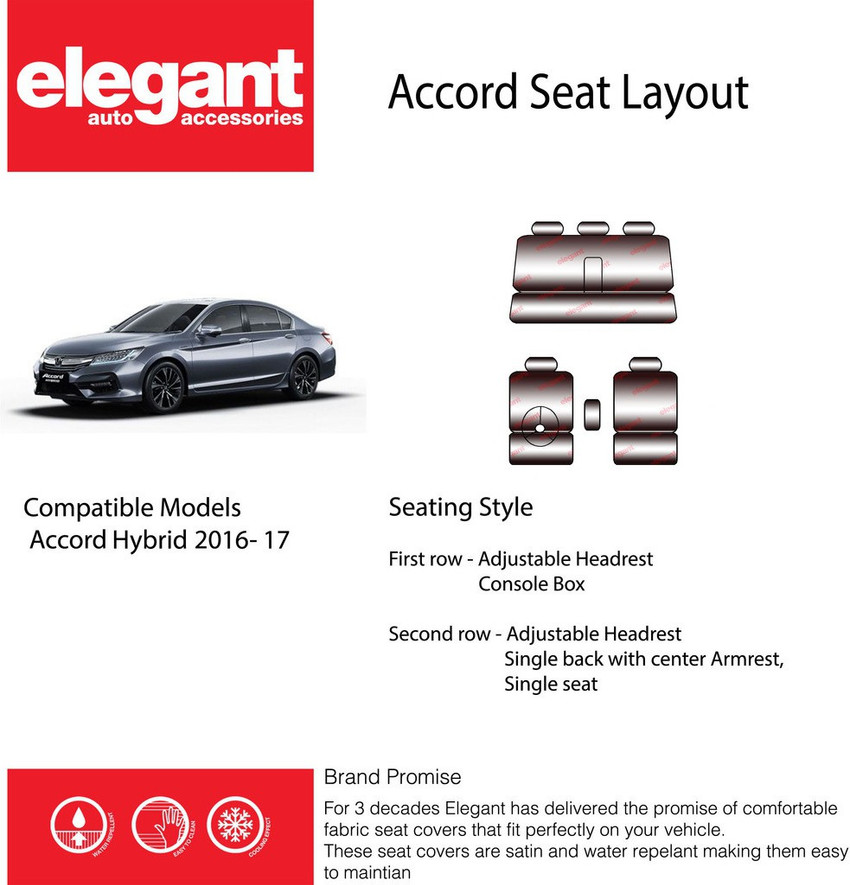 elegant Fabric Car Seat Cover For Honda Accord Price in India