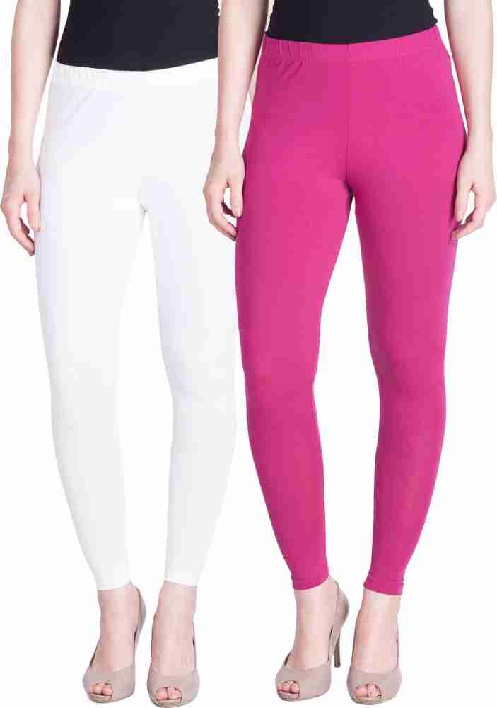 Buy Semantic Leggings - Womens Legging in Rani Pink Color - Size Available  (Small, Medium, Large, Extra Large & Double XL) - Cotton Lycra Leggings  Online at Low Prices in India 