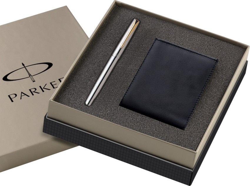 Buy Parker Frontier Matte Black CT Roller Ball Pen with Card Holder,  9000021040 Online At Best Price On Moglix
