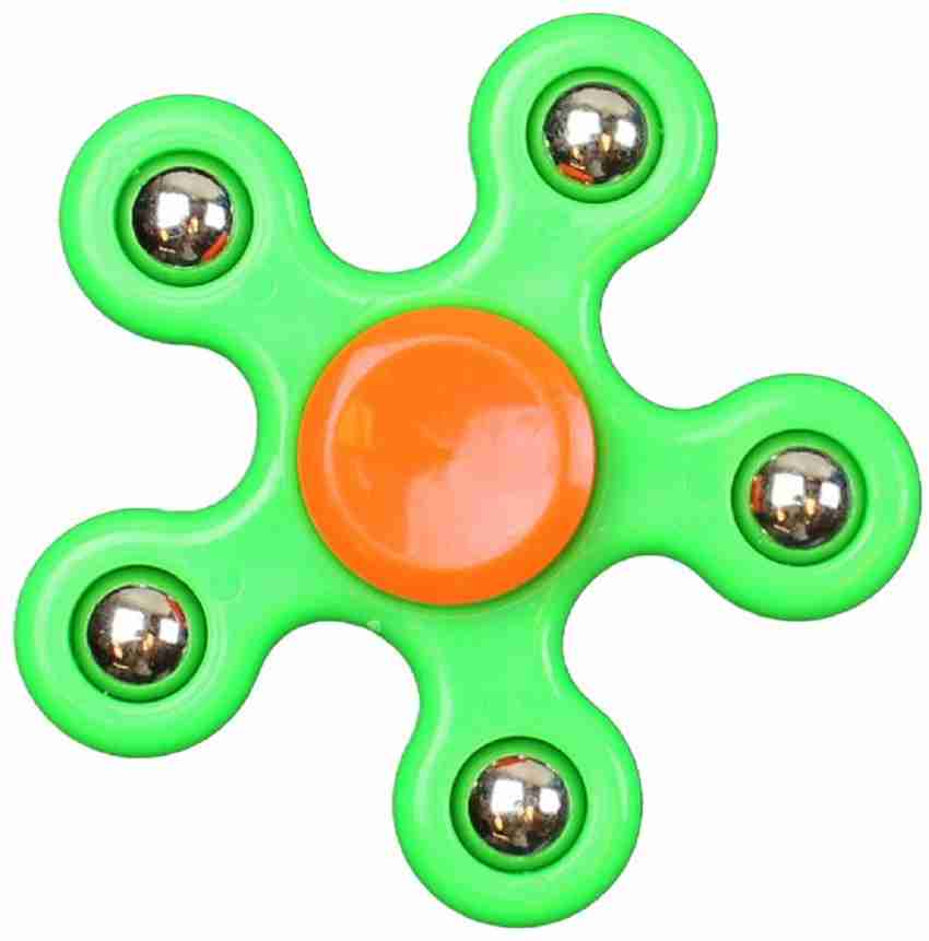 VARSHA COLLECTION Best 5 Sided Fidget Spinner Toy, Single Piece, Random-Color And Deign - Best 5 Sided Fidget Spinner Toy, Single Piece