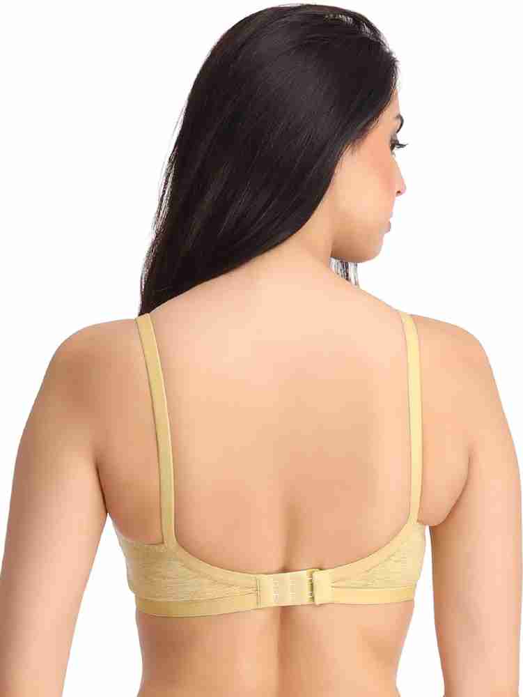 Clovia Cotton Non-Padded Non-Wired Full Cup Bra -Yellow Women Full Coverage  Non Padded Bra - Buy Yellow Clovia Cotton Non-Padded Non-Wired Full Cup Bra  -Yellow Women Full Coverage Non Padded Bra Online