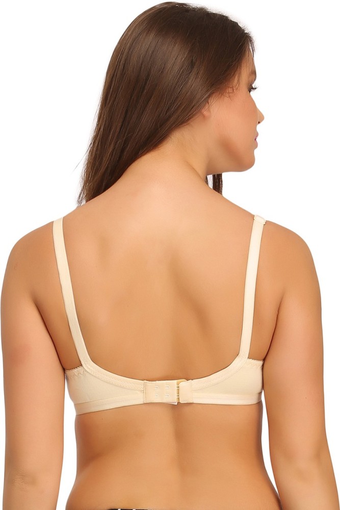 Buy Zivame Rosaline Double Layered Non Wired 3/4th Coverage T-shirt Bra -  Brown Orange (Pack of 2) online