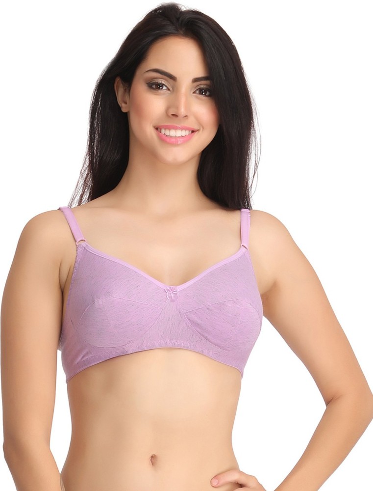Buy Clovia Women's Cotton Solid Non-Padded Full Cup Wire Free