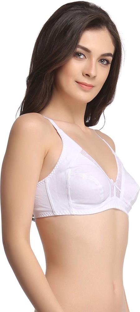 Berlei Women's Classic Total Support Cotton Non-Wired Bra, White (White),  34B at  Women's Clothing store