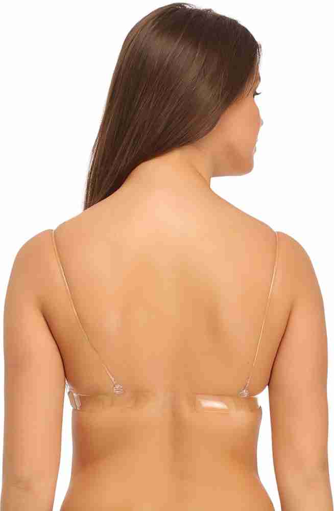 Clovia Non-Padded Bra with Transparent Back Strap & Shoulder