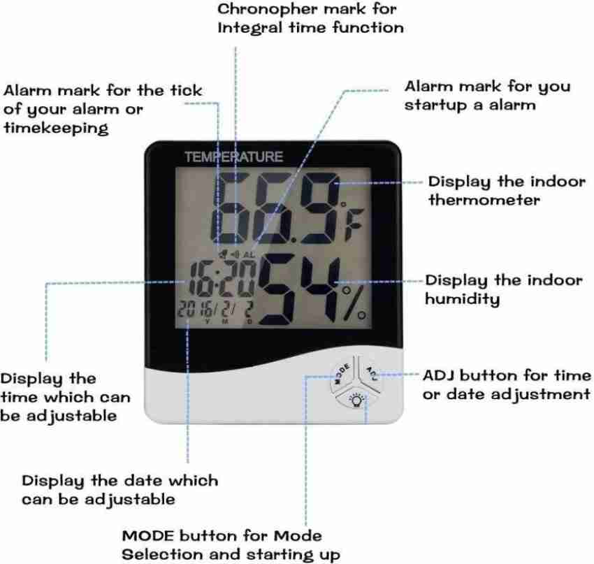 HTC-1 Digital thermo-hygrometer and time