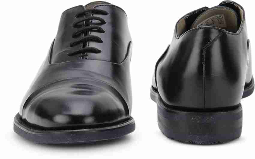 CLARKS Swinley Cap Black Leather Lace Up For Men Buy Black Leather Color CLARKS Swinley Cap Black Leather Lace Up For Men Online at Best Price Shop Online for Footwears