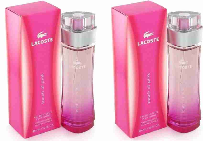 Lacoste touch of pink gift set online 90ml