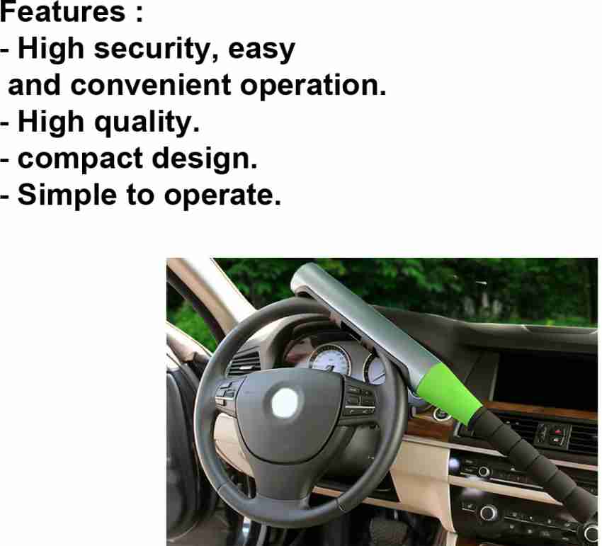 AutoKraftZ Baseball Bat Style Car Security Anti-theft Steering
