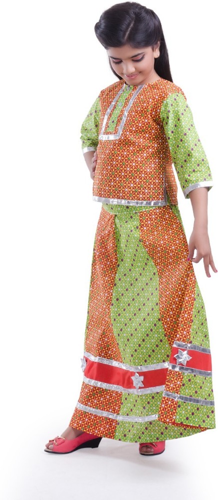 Buy online Orange Cotton Blend Rajasthani Costume from girls for Women by  Shrinikunj for ₹1799 at 0% off | 2023 Limeroad.com