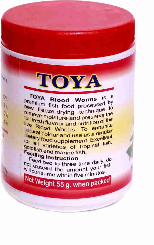 Toya Fish Food Freeze Dried Blood Worms 10gm - Fishes - buy at