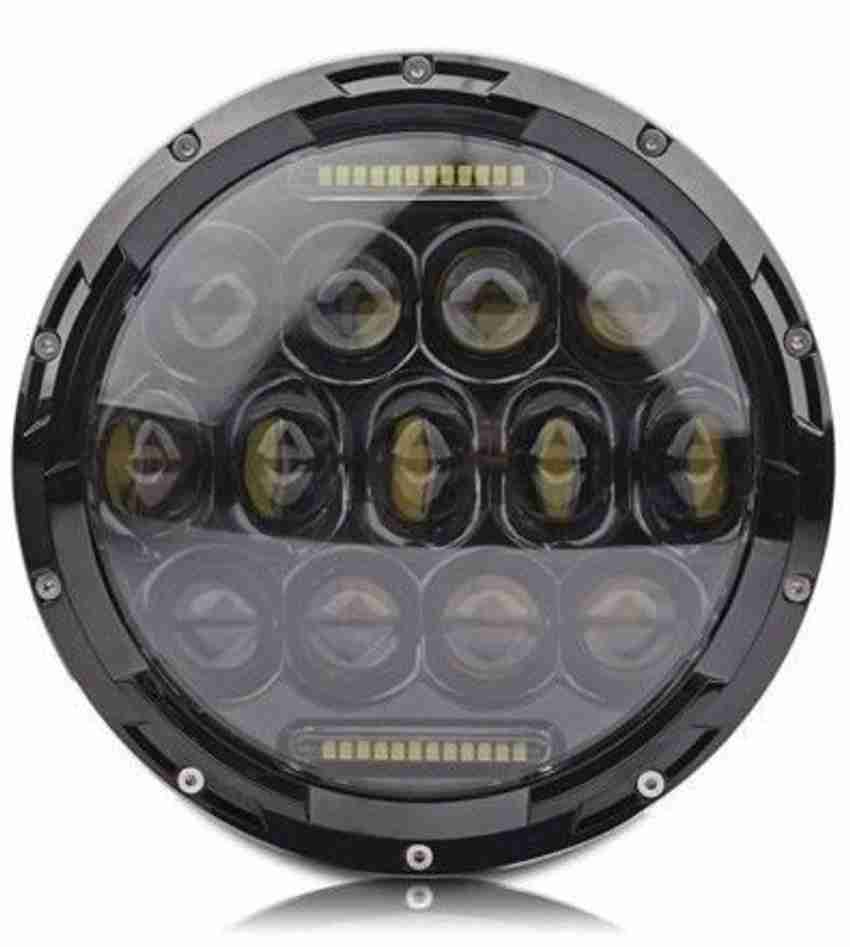 AutoSun 7 inch LED Projector Headlight DOT Chrome For Royal