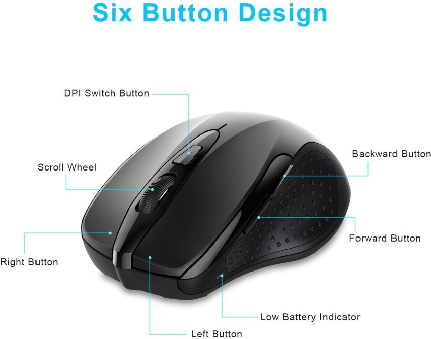 Refurbished) Tecknet M002 Wireless Optical Gaming Mouse Price in India -  Buy (Refurbished) Tecknet M002 Wireless Optical Gaming Mouse online at