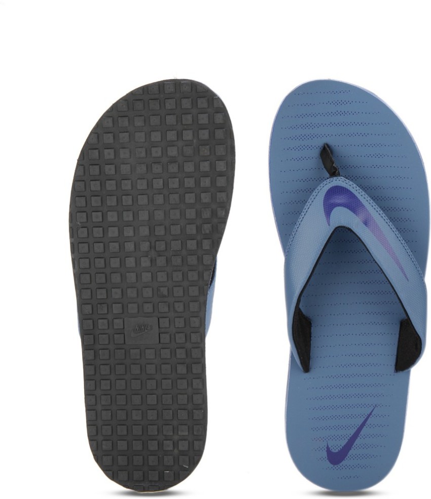 Nike blue store thong flip flop