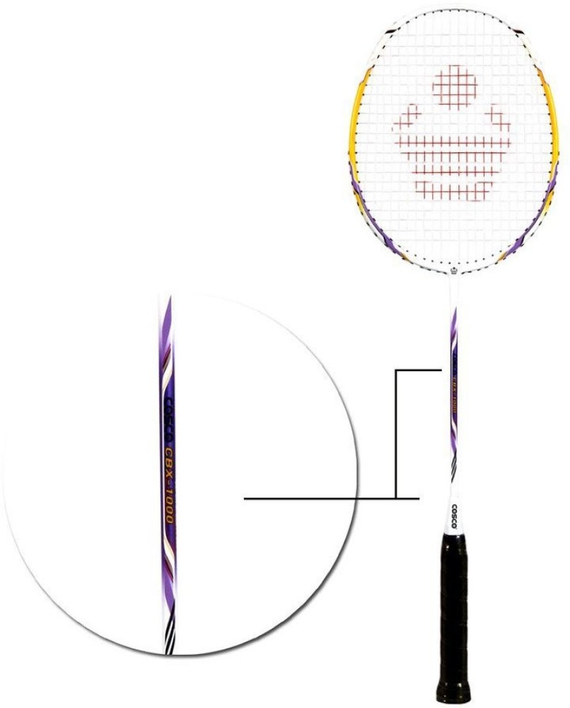 COSCO CBX-1000 Badminton Racket Yellow Strung Badminton Racquet - Buy COSCO CBX-1000 Badminton Racket Yellow Strung Badminton Racquet Online at Best Prices in India