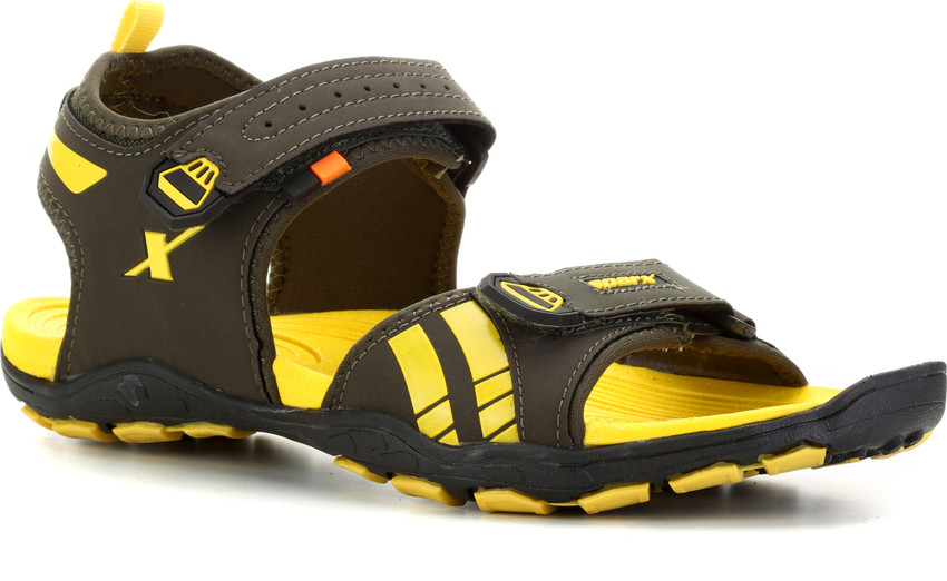 Sparx olive yellow sandals shop