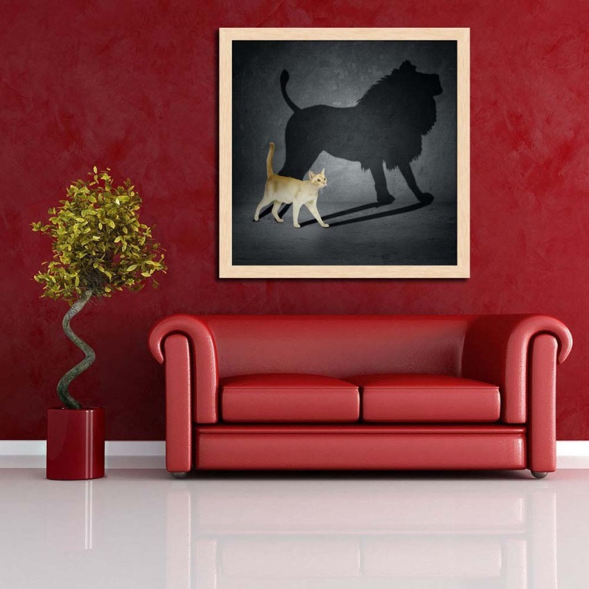 Scaredy Cat Wall Art, Canvas Prints, Framed Prints, Wall Peels