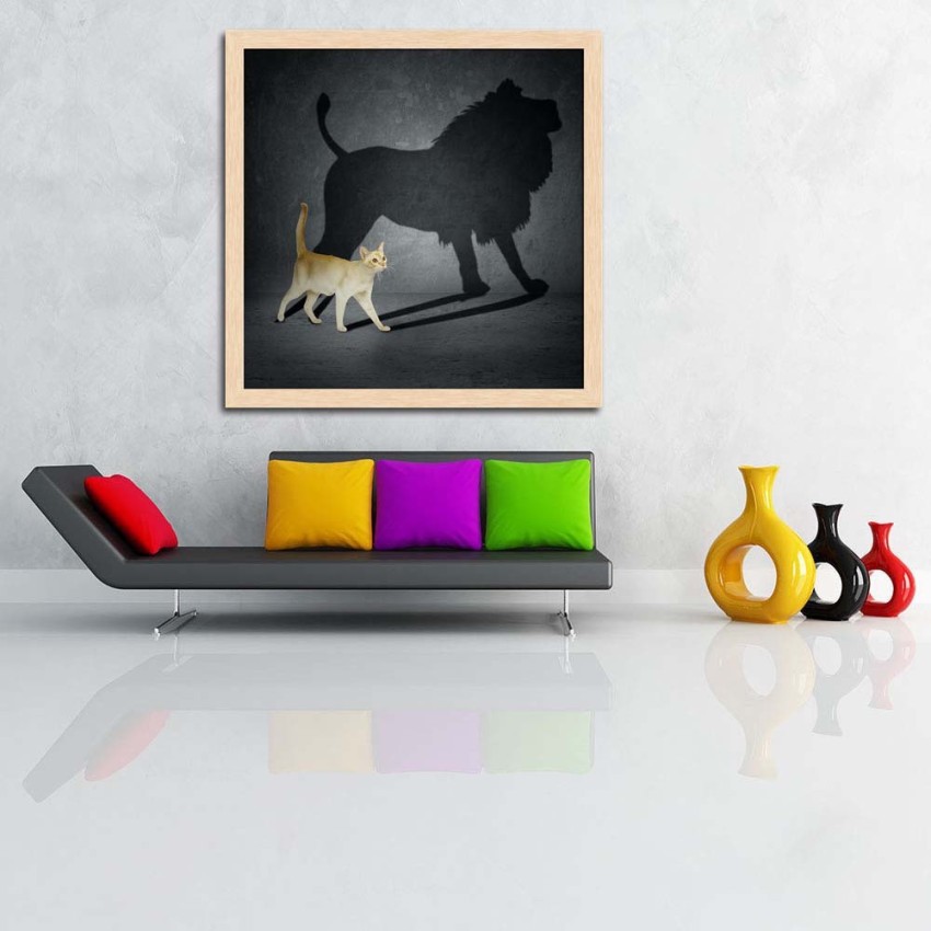 Scaredy Cat Wall Art, Canvas Prints, Framed Prints, Wall Peels