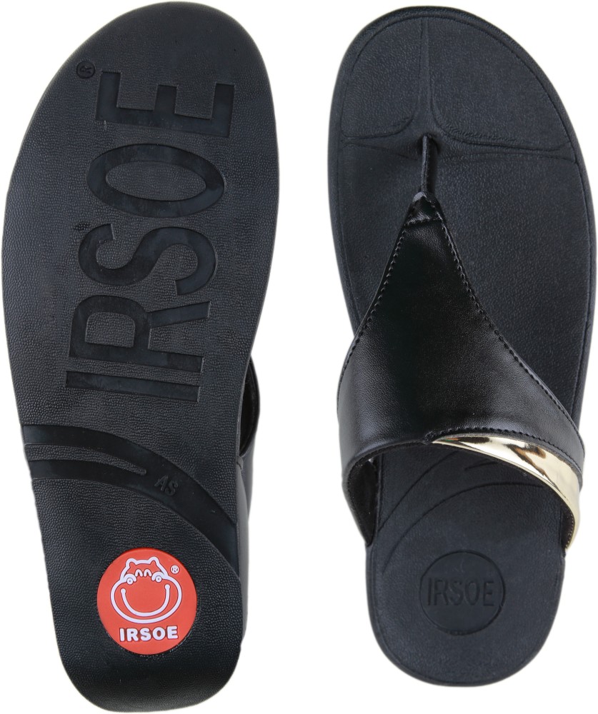 IRSOE Women Black Wedges - Buy IRSOE Women Black Wedges Online at Best  Price - Shop Online for Footwears in India