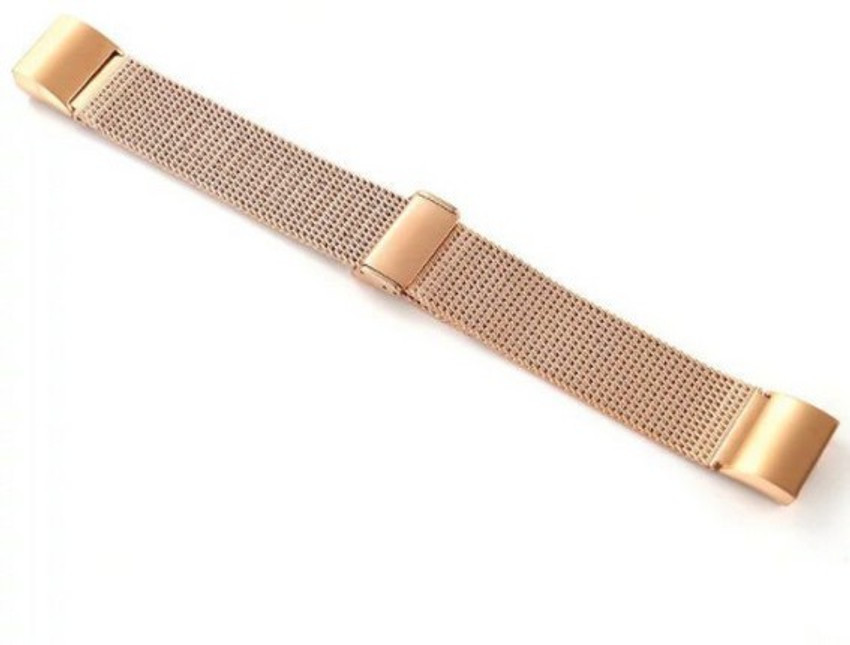 HIGAR STAINLESS STEEL MILANESE LOOP BAND ROSE GOLD