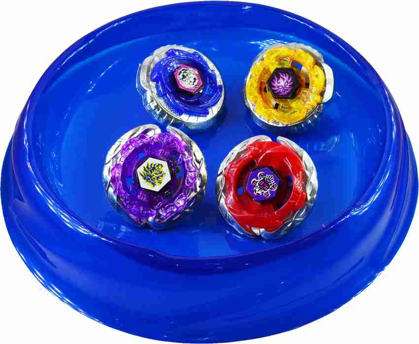 apurbas 4 Pieces Beyblade Clash Tornado Speed Top With Blue