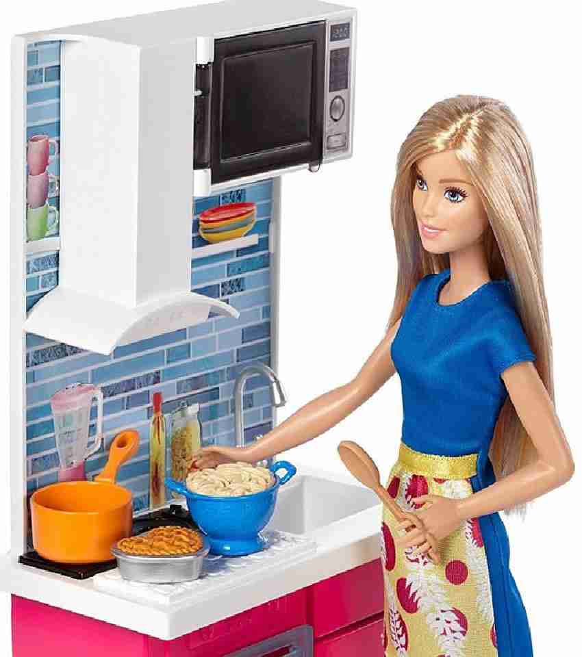 Barbie doll kitchen set in clearance hindi