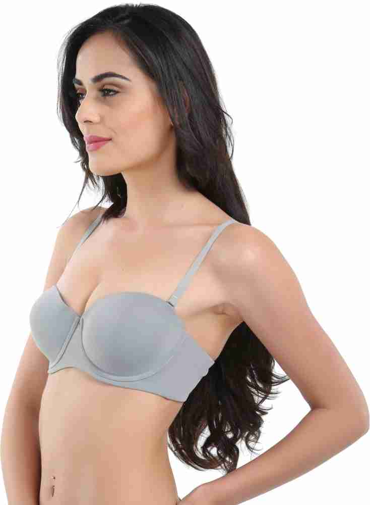Buy Candour London Coral Pink Solid Underwired Lightly Padded Balconette Bra  CL20B209MPW - Bra for Women 11850280