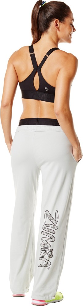 Zumba Self Design Women Grey Track Pants - Buy Zumba Self Design