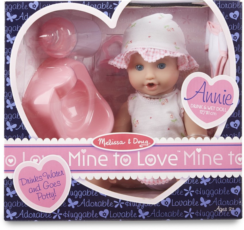 Melissa & Doug Mine to Love Annie 12-Inch Drink and Wet Poseable