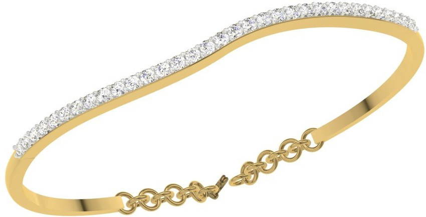TBZ TheOriginal Dialy Wear Yellow Gold 18kt Diamond Bracelet Price