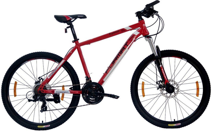 Format Typhoon 26 Inches 21 Speed Red 26 T Mountain Hardtail Cycle Price in India Buy Format Typhoon 26 Inches 21 Speed Red 26 T Mountain Hardtail Cycle online at Flipkart