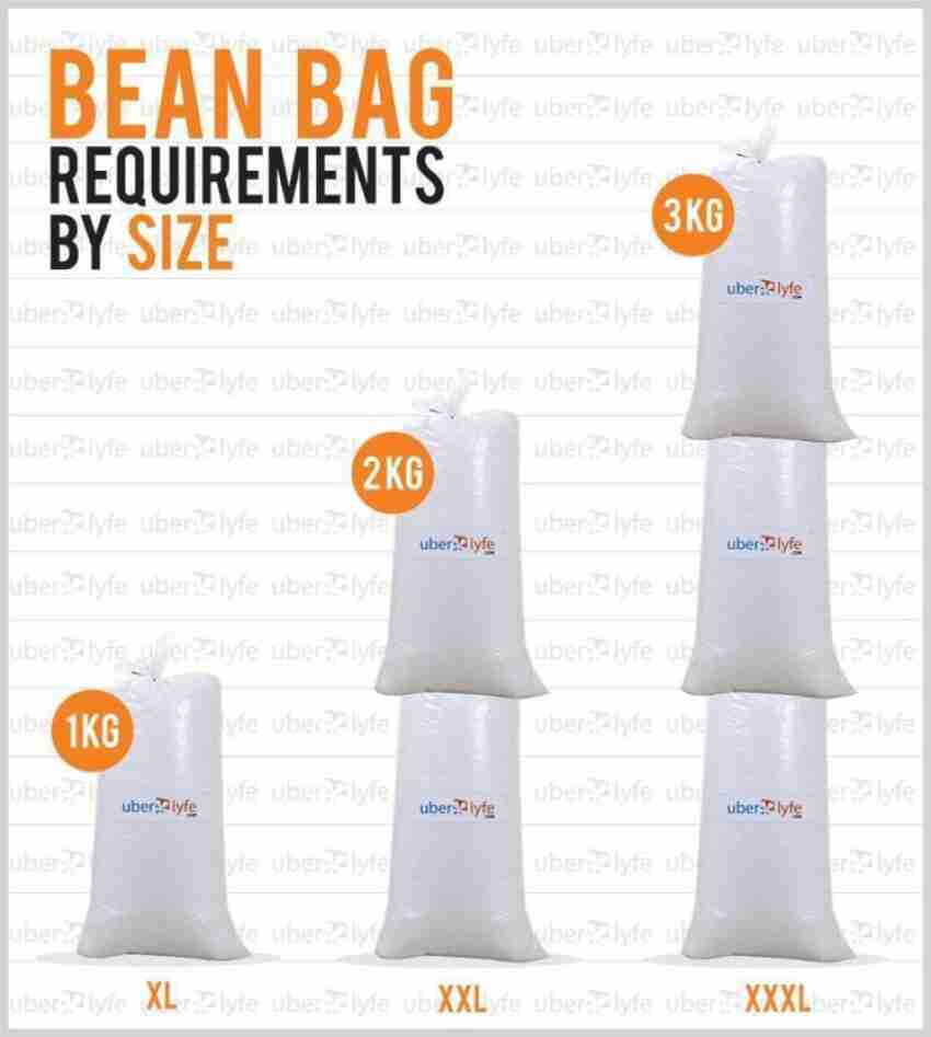 Uberlyfe 2kg Bean Refill Bean Bag Filler Price in India - Buy Uberlyfe 2kg  Bean Refill Bean Bag Filler online at