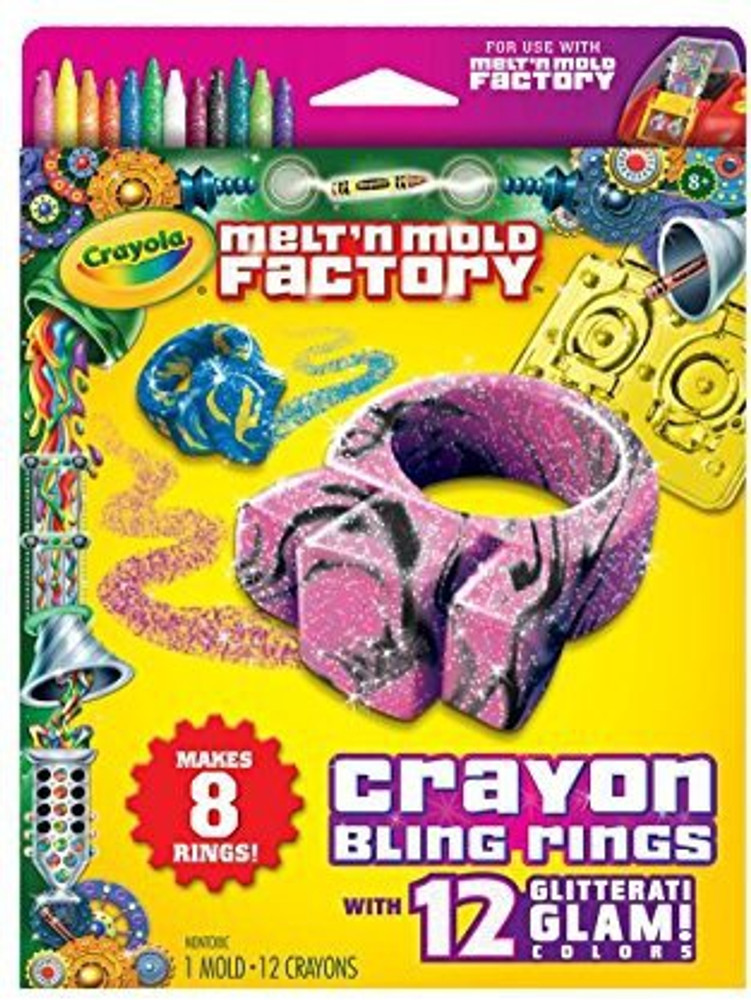 Maven Gifts Crayola Melt N Mold Factory With Crayon Cruiser Expansion Pack And Bling Rings Expansion Pack Crayola Melt N Mold Factory With Crayon Cruiser Expansion Pack And Bling