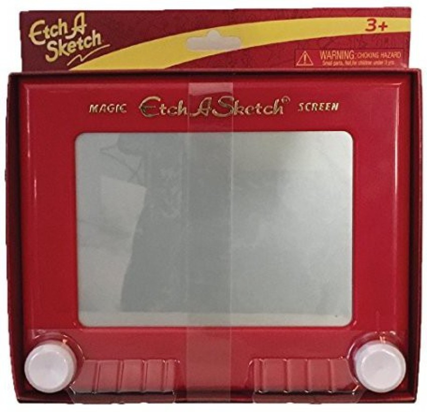 (2 pack) Etch A Sketch, Classic Red Drawing Toy with Magic Screen, for Ages  3 and Up