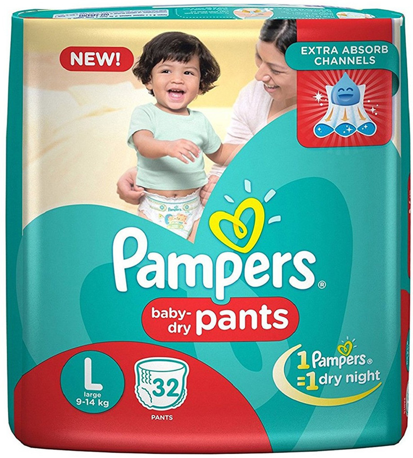 Flipkart pampers large pants best sale