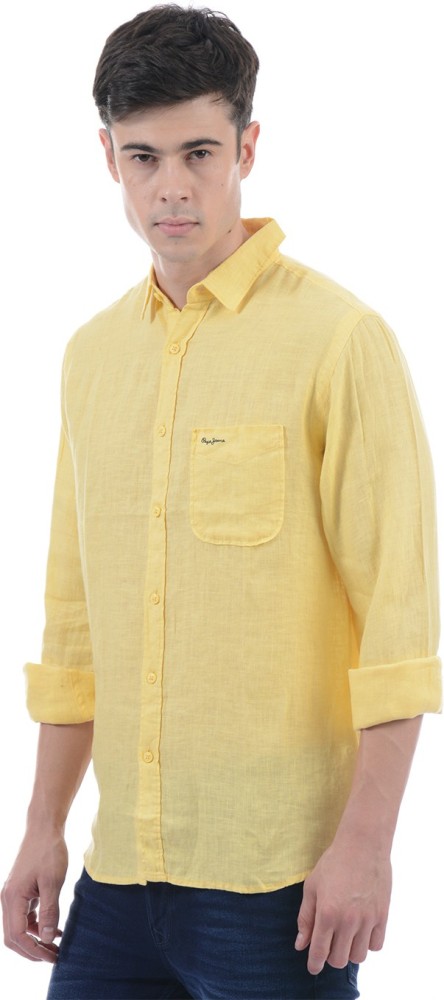 Denim store yellow shirt