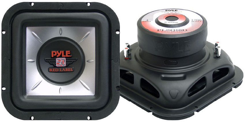 Buy PYLE PLSQ10D 10 Inch 1 200 Watt Square DVC Subwoofer 12 W Car