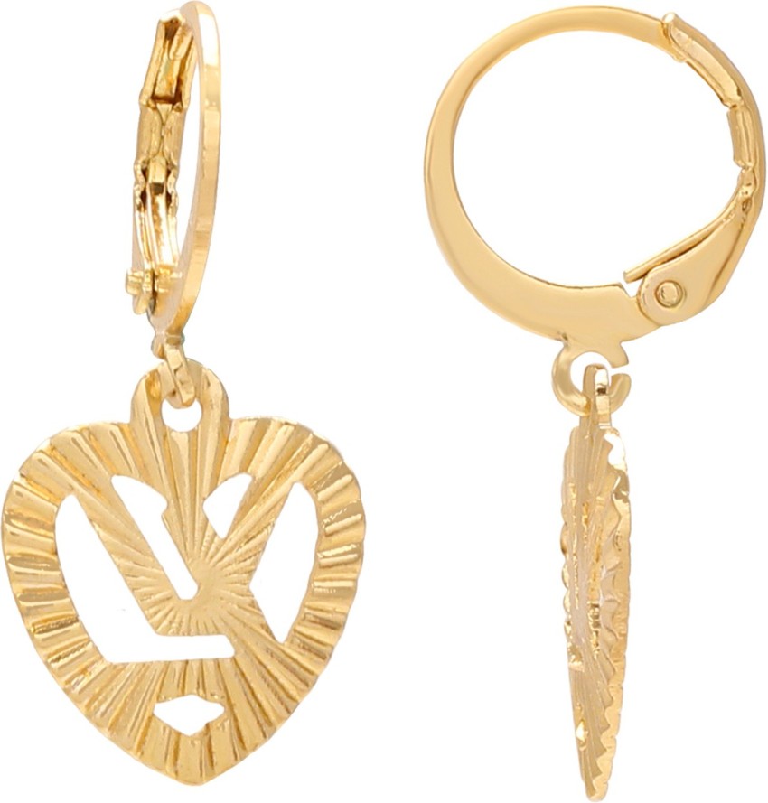  Buy Sparkling Drop Louis Vuitton Heart Alloy Drops &  Danglers Online at Best Prices in India