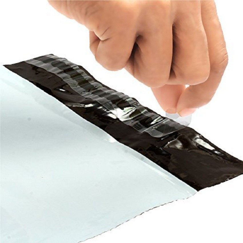 D Cut Plain Plastic Carry Bags Thickness 50 Micron for Packaging