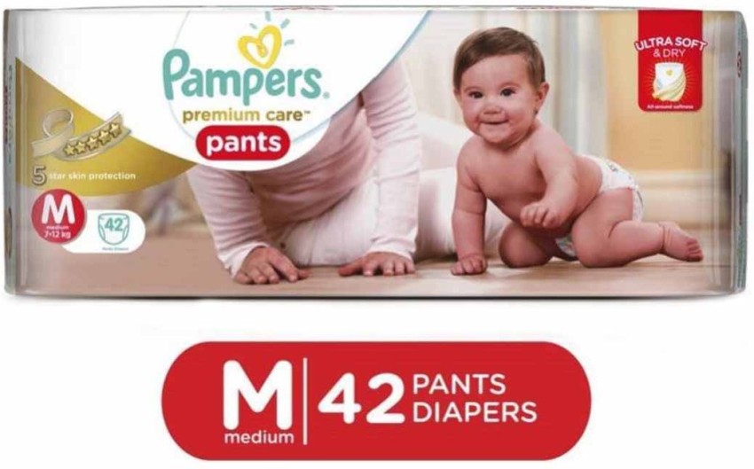 Buy Pampers Premium Care Pants, Medium size baby Diapers, (M) 162