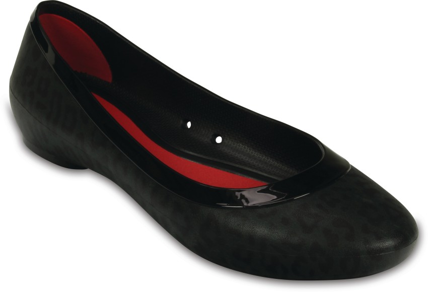 crocs lina shiny flat